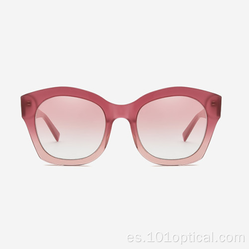 Gafas de sol angulares retro para mujer